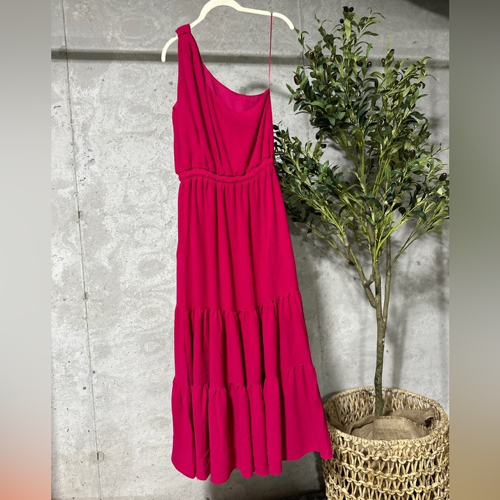 Max Studio Barbie pink off shoulder maxi dress - Picture 6 of 11